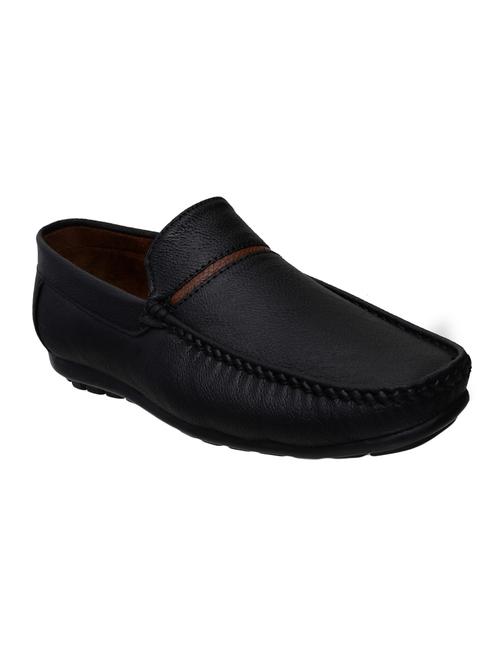 black leather slip on loafer - 14858551 - Very Small Image - 1
