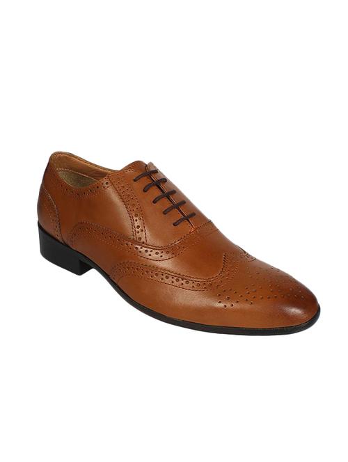 tan leather lace-up brouge - 14859548 - Very Small Image - 1
