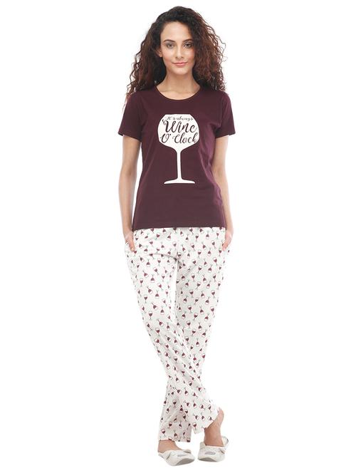 quirky tee with pajama set  - 14860263 - Very Small Image - 1