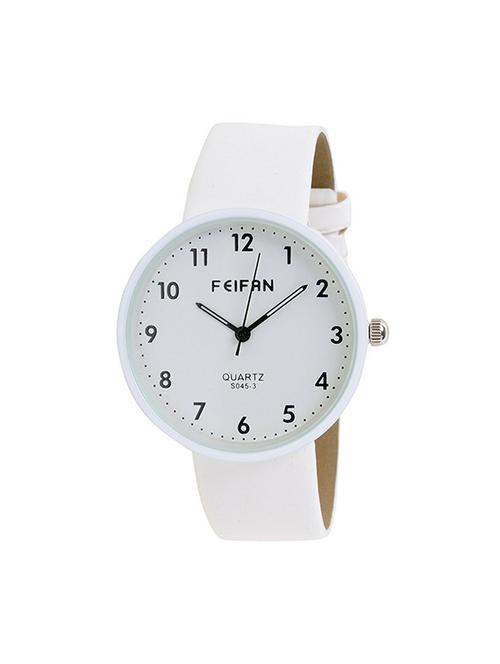 nubela new white colour white dial analog girls watch - 14860926 - Very Small Image - 1