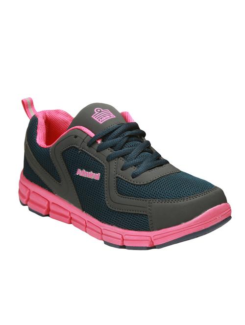 blue mesh laceup sports shoes - 14861489 - Very Small Image - 1