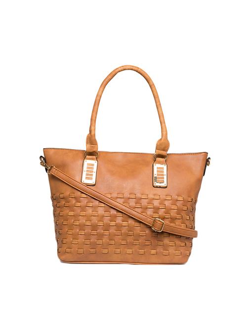 brown leatherette regular handbag - 14861552 - Very Small Image - 1