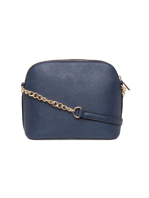 navy blue solid regular sling bag - 14861574 - Very Small Image - 1