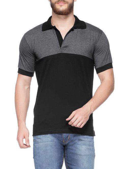 black cotton  t-shirt - 14862075 - Very Small Image - 1