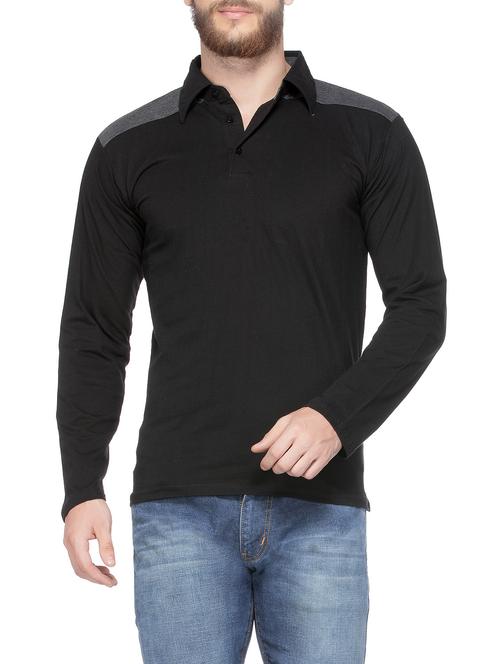 black cotton t-shirt - 14862092 - Very Small Image - 1