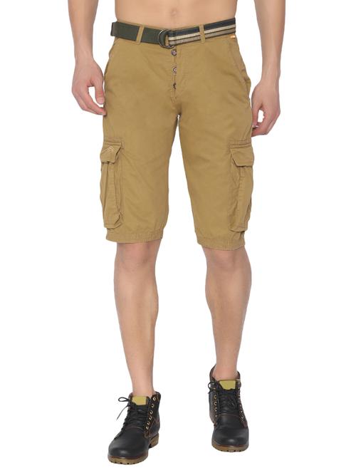 beige cotton shorts - 14863542 - Very Small Image - 1