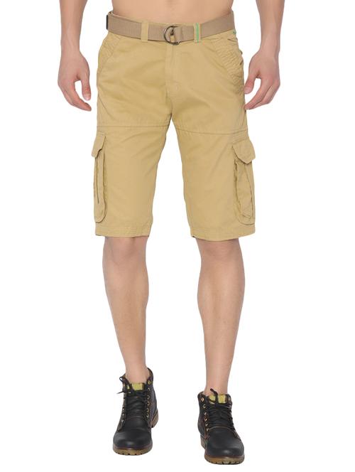 beige cotton shorts - 14863548 - Very Small Image - 1