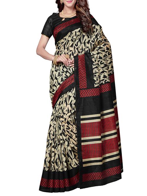 beige art silk bhagalpuri saree with blouse - 14864813 - Very Small Image - 1