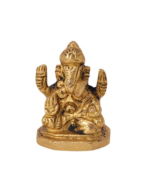 decorative brass god idol of ganesha handicrafts product - 14866409 - Very Small Image - 1