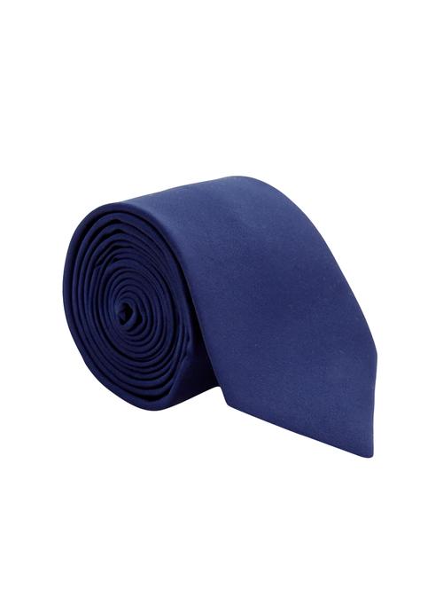 navy blue satin tie - 14867386 - Very Small Image - 1