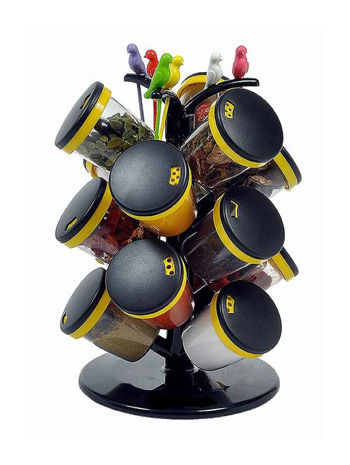 15-jar yellow revolving spice rack or masala box - 14868975 - Very Small Image - 1