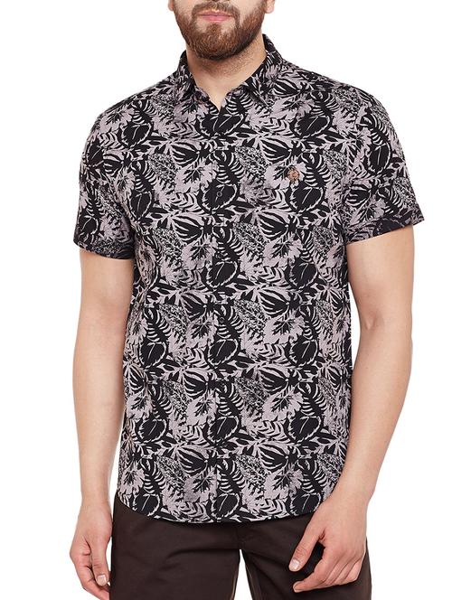 black cotton casual shirt - 14869008 - Very Small Image - 1