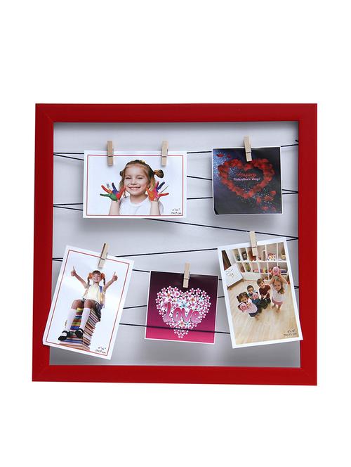 red enticing hanging pictures collage photo frame (5 photos) - 14869154 - Very Small Image - 1