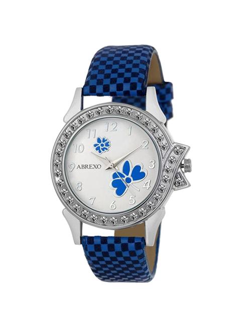 abrexo abx-5009blu crystal studded analog watch - for girls - 14869321 - Very Small Image - 1