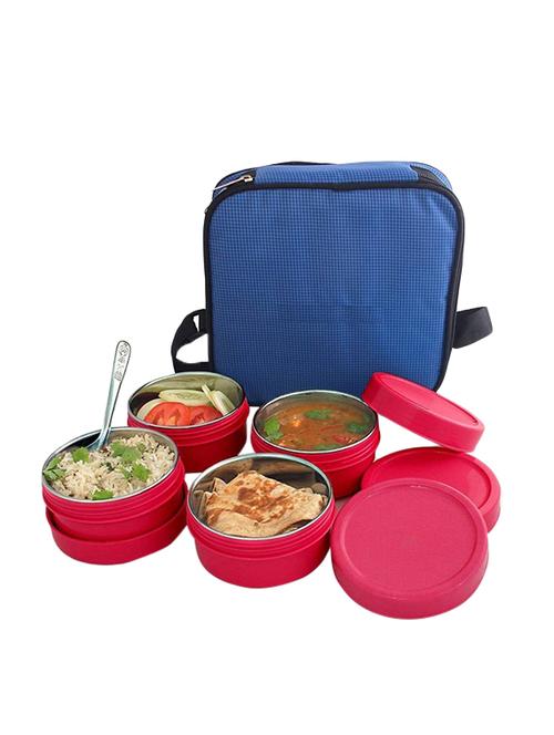 maxfresh 2 in1 steel & polypropylene 8 containers lunch box  (250 ml) - 14871157 - Very Small Image - 1