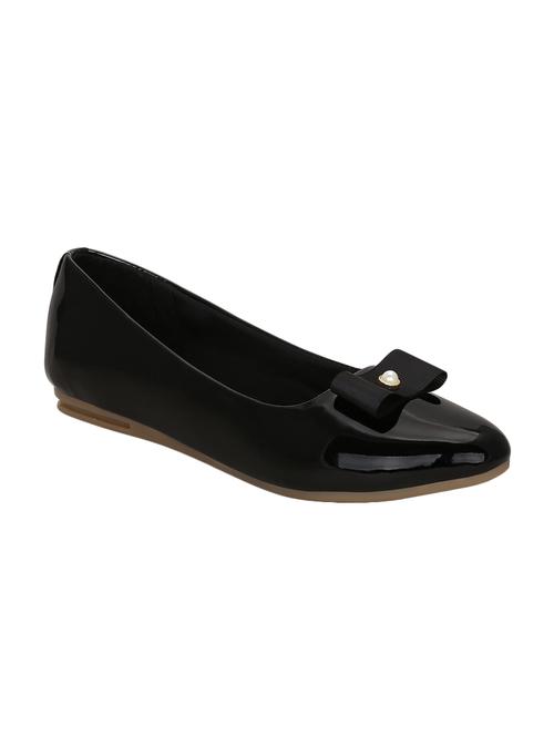 black faux leather ballerina - 14871871 - Very Small Image - 1