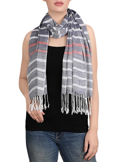 grey viscose scarf - 14872765 - Very Small Image - 1