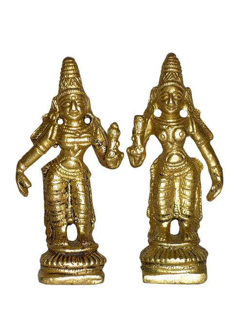 brass statue ridhi sidhi pair handicrafts product - 14873972 - Very Small Image - 1