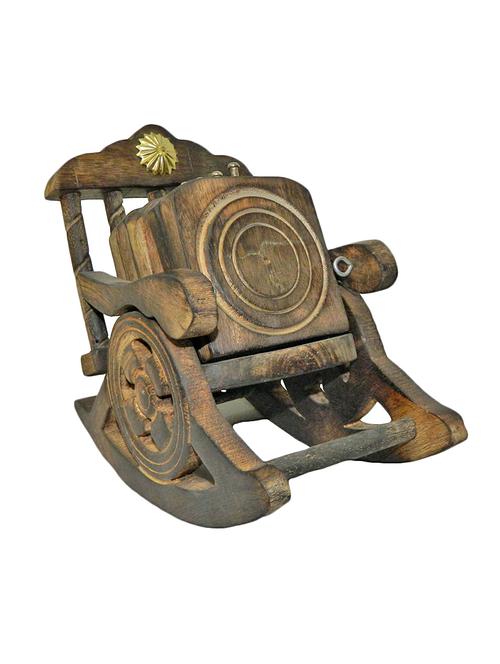 Medium Size Wooden Chair Tea Coaster Handicrafts Product - 14874111 - Very Small Image - 1