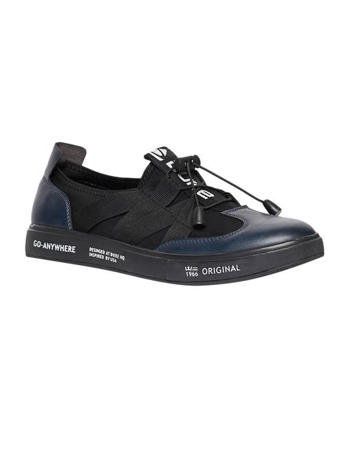 black leatherette casual slipon - 14876453 - Very Small Image - 1