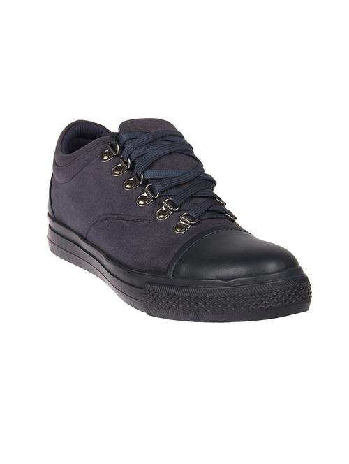 navy suede lace up sneaker - 14876480 - Very Small Image - 1