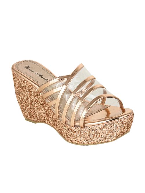 bruno manetti women rose gold patent leather wedges - 14876741 - Very Small Image - 1