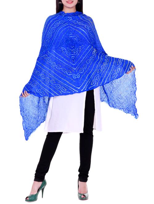 blue art silk dupatta - 14876834 - Very Small Image - 1
