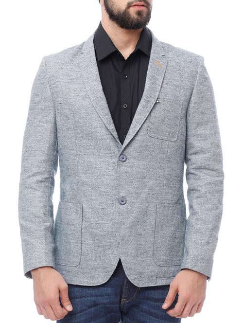 grey cotton single breasted  blazer - 14877490 - Very Small Image - 1