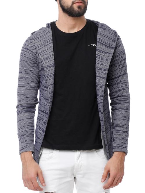 blue cotton shrug - 14877522 - Very Small Image - 1