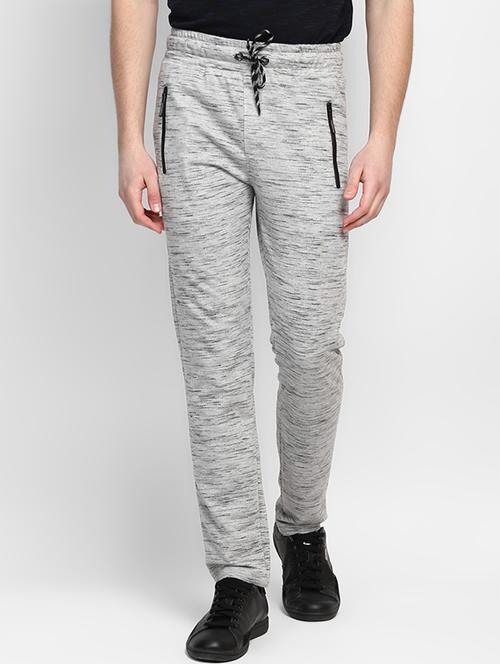 grey cotton  ankle length track pant - 14879848 - Very Small Image - 1