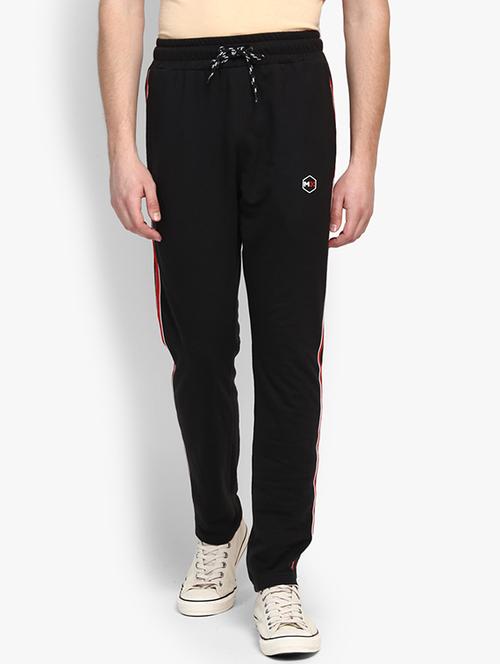 black cotton full length track pant - 14879855 - Very Small Image - 1