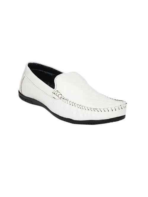 white leather slip on loafer - 14880313 - Very Small Image - 1