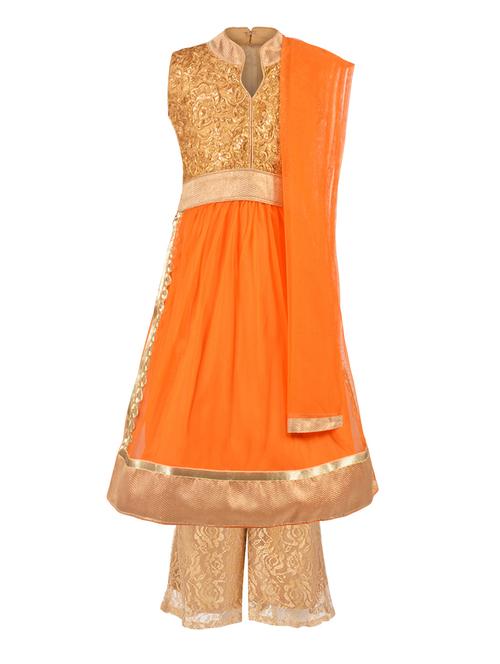 orange net suit set - 14880731 - Very Small Image - 1