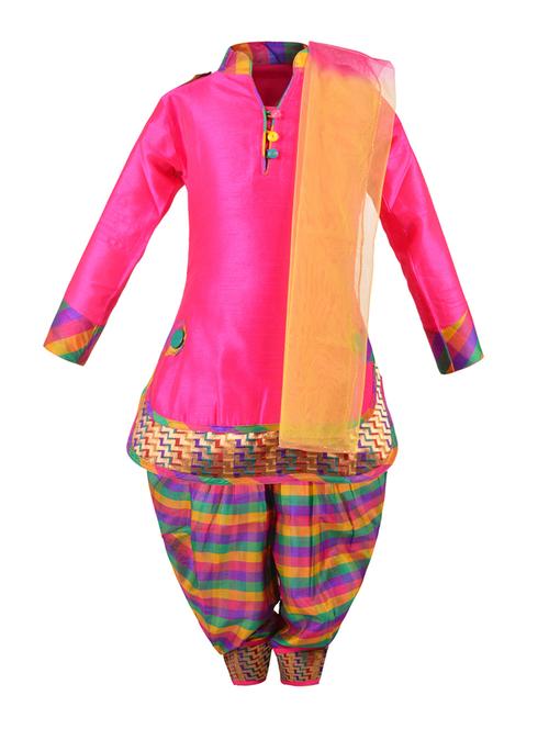 pink silk blend suit set - 14880742 - Very Small Image - 1