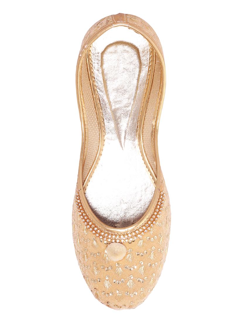 beige slip on jutis - 14882785 - Zoom Image - 2