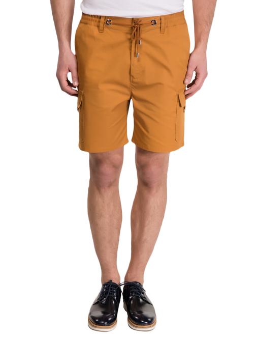 mustard cotton shorts - 14883287 - Very Small Image - 1