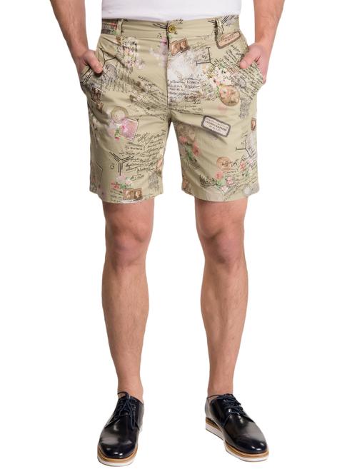 beige cotton shorts - 14883442 - Very Small Image - 1