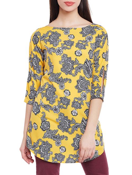 boat neck floral tunic  - 14883798 - Very Small Image - 1