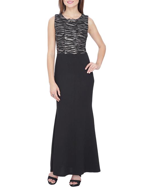black viscose dress - 14885165 - Very Small Image - 1