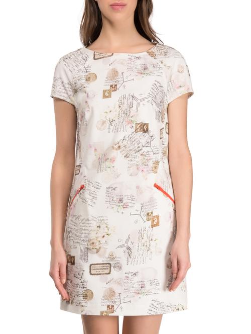 white cotton shift dress - 14886789 - Very Small Image - 1