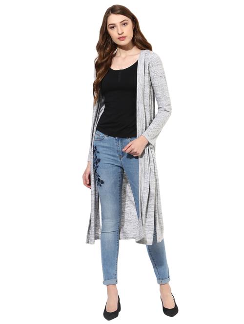 side slit shawl neck shrug - 14886964 - Very Small Image - 1