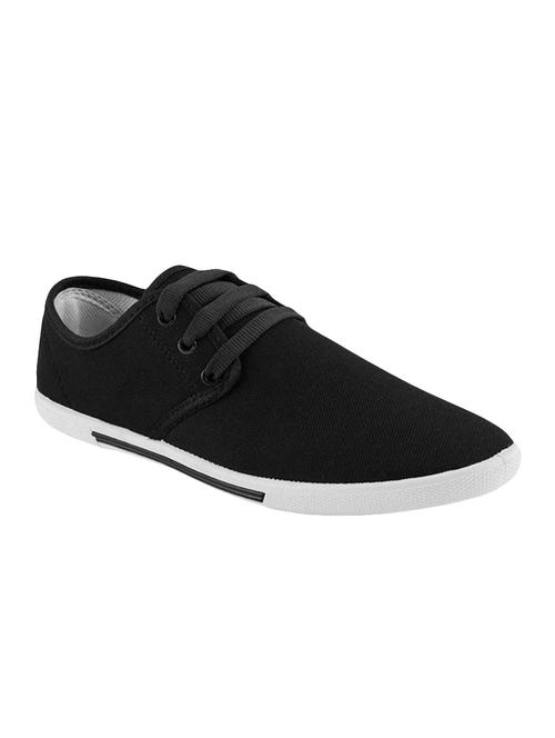 men black canvas lace up sneaker - 14887004 - Very Small Image - 1