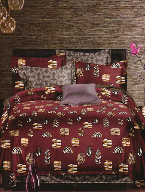 cotton king size double bed sheet with 2 pillow covers - 14887074 - Very Small Image - 1