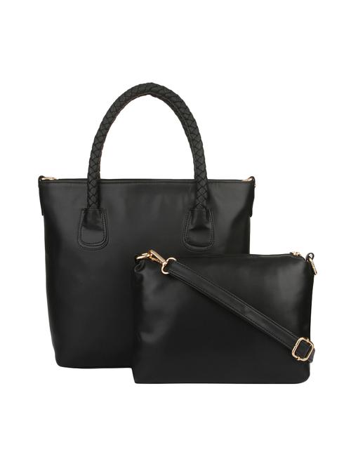 black leatherette handbag - 14887114 - Very Small Image - 1