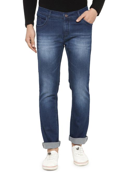 blue denim washed jeans - 14888993 - Very Small Image - 1