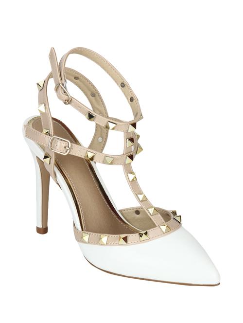 white patent leather ankle strap sandals - 14889006 - Very Small Image - 1