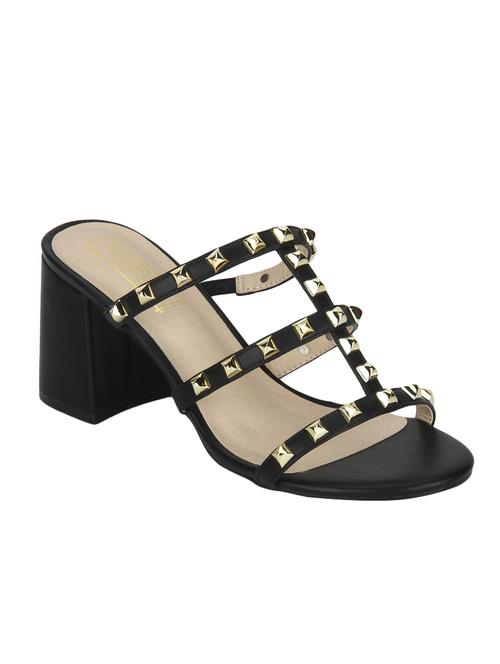 black patent leather slip on sandals - 14889012 - Very Small Image - 1