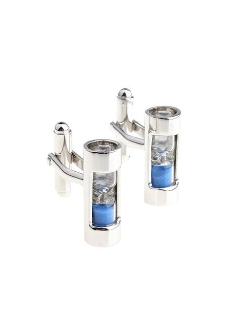 blue metal cufflink - 14889028 - Very Small Image - 1