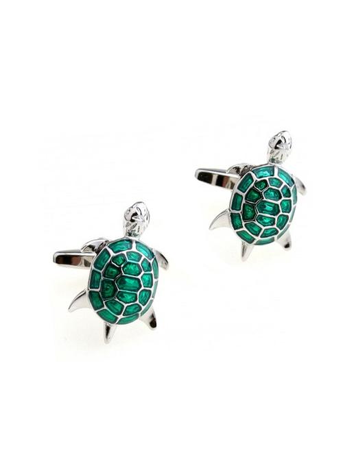 green metal cufflink - 14889029 - Very Small Image - 1