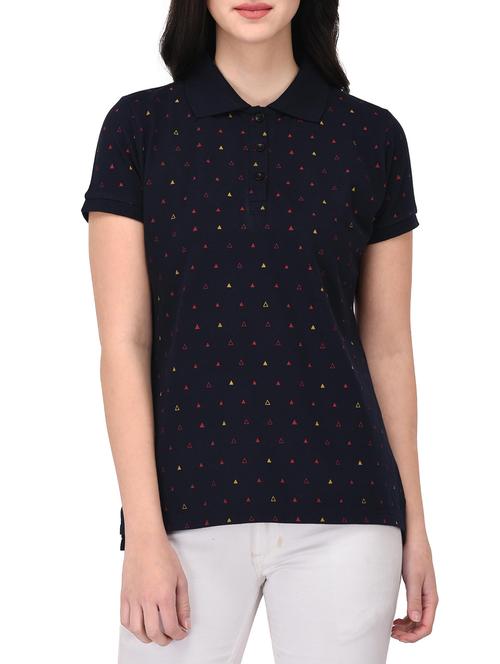 navy blue printed tee - 14889058 - Very Small Image - 1
